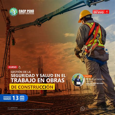 Cacp Per Curso Gesti N De La Seguridad Y Salud En El Trabajo En