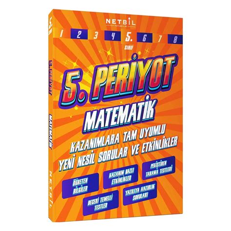 Netbil Yayıncılık 5 Sınıf Matematik Periyot Kitabı ve Fiyatı