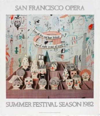 David Hockney David Hockney Original Poster Francisco Opera 1982