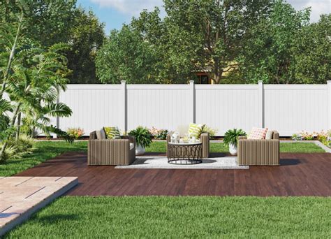 Emblem Vinyl Fencing Freedom Outdoor Living For Lowes