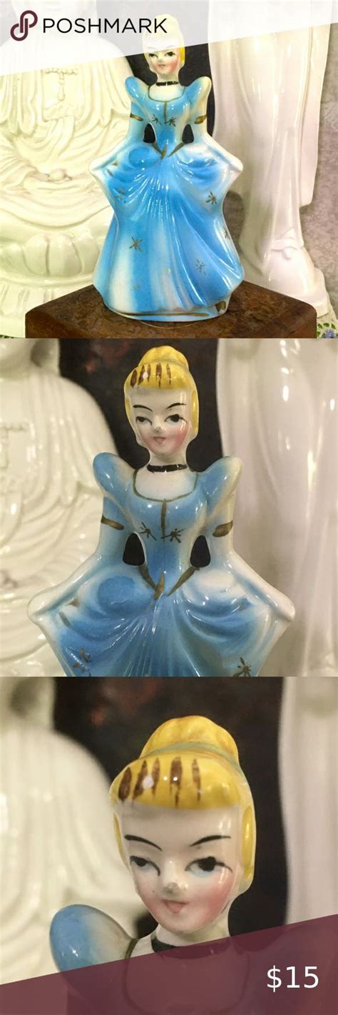 Vtg Disney Cinderella Ceramic Figurine Ceramic Figurines Plus Fashion