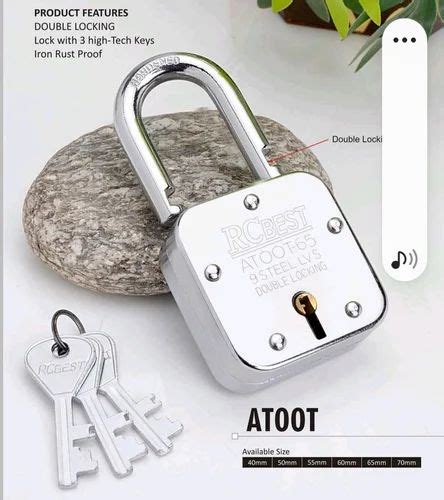 Iron With Key RCBest Attot Lock Main Door Padlock Size 65 Mm At Rs