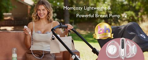 Momcozy Ultra Light Hands Free Breast Pump V Potent Wearable Pump