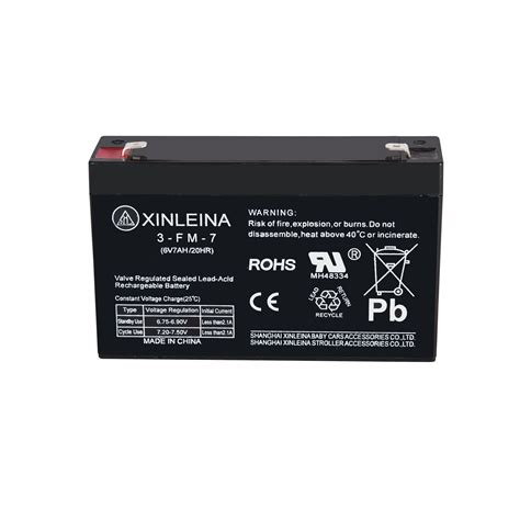 Special battery for children's electric vehicles XINLEINA 3-FM-7 6V7AH ...