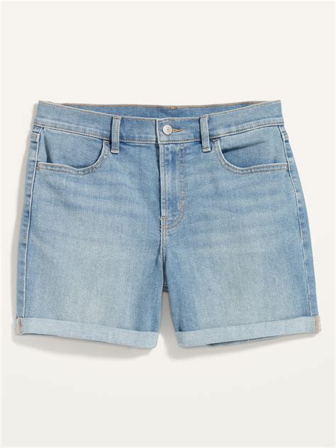 Mid Rise Wow Jean Shorts For Women Inch Inseam Old Navy