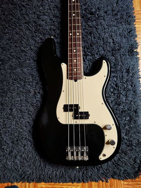 Squier Precision Bass Fugijen Japan Mij Black Reverb