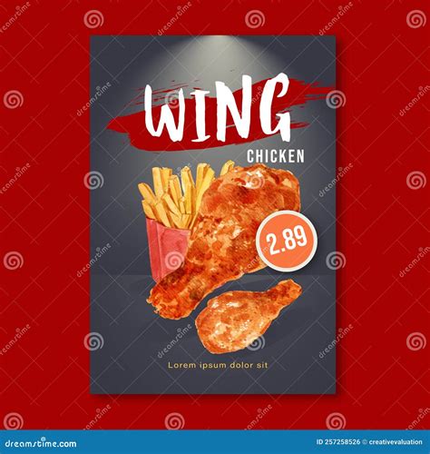 Fast Food Restaurant Poster Design For Decor Restaurant Look Appetizing