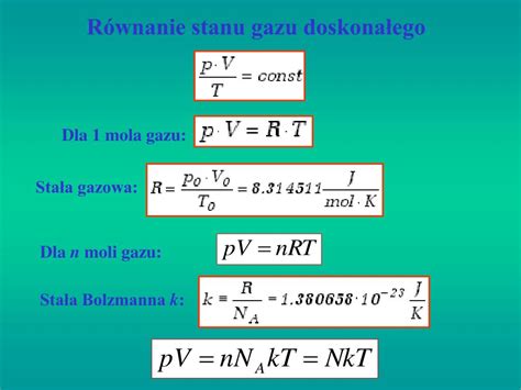 Ppt Podstawy Termodynamiki Gaz Doskona Y Powerpoint Presentation