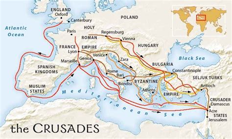 Crusades Map Activity Crusades History Middle Ages