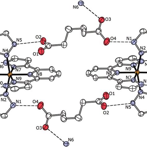 Thermal Ellipsoid Plot Probability Level Of The Crystal Structure