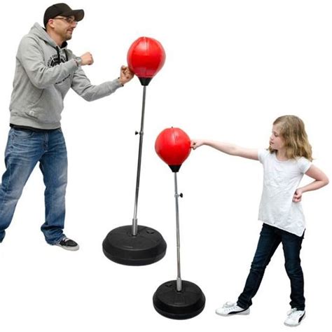 PUNCHING BALL poire de boxe sur pied réglable en hauteur 150 cm Sac