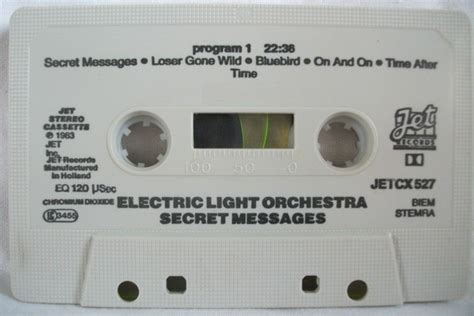 Electric Light Orchestra Secret Messages Tape