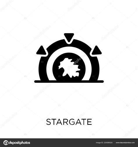 Icône Stargate Conception Symboles Stargate Collection Astronomy Image