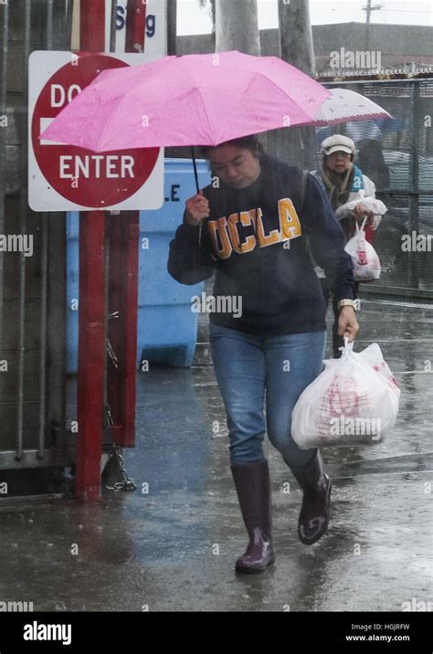 Los Angeles California Usa Nd January A Woman Carries An