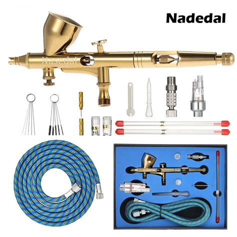 Nasedal Gravity Dual Action Mini Cc Airbrush Paint Nail Spray Gun