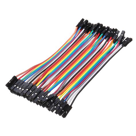 2 54mm 11cm Row Of 40 Pcs Dupont Cable Jumper Wire 1p 1p Pin Connector