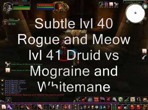 Subtle And Meow Scarlet Monastery Boss Duos Vanilla Wow Youtube