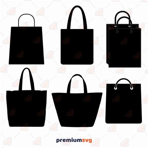 Tote Bag Bundle Svg File Shopping Bags Vector Premiumsvg