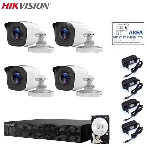 Kit Videosorveglianza Hikvision Dvr Canali Telecamere Mpx Hd Tb