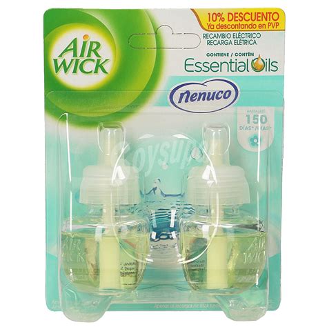 Air Wick Ambientador eléctrico frescor colonia Nenuco recambio Blister