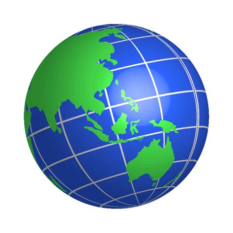 Clipart oceania world globe - Clipartix