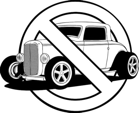 Ícone de carro hot rod linha estilo ícone ilustração vetorial estoque de ícone de veículo