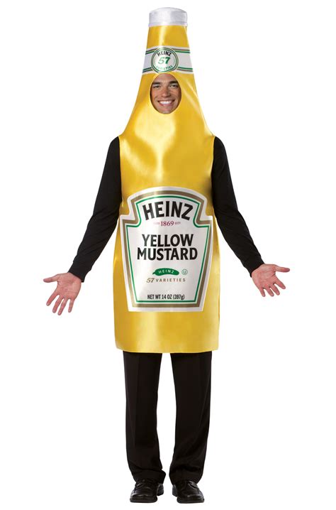 Heinz Classic Mustard Bottle Adult Costume - PureCostumes.com