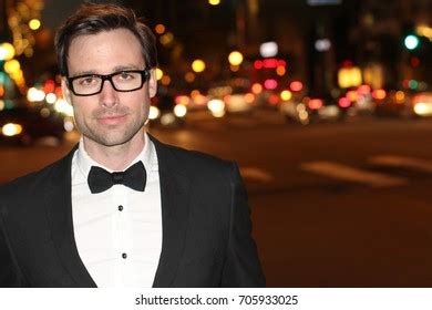 Sexy Man Tuxedo Bow Tie Posing Stock Photo 705933025 Shutterstock