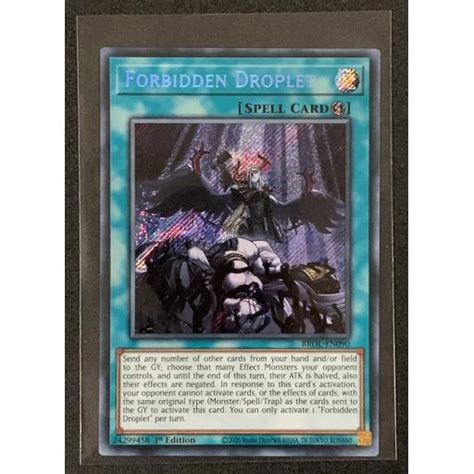 Forbidden Droplet BROL EN090 1st Edition Secret Rare