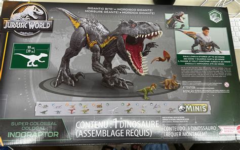 New Mattel Jurassic World Super Colossal Indoraptor Ft Dinosau