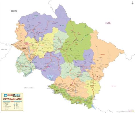 Uttarakhand Map Political