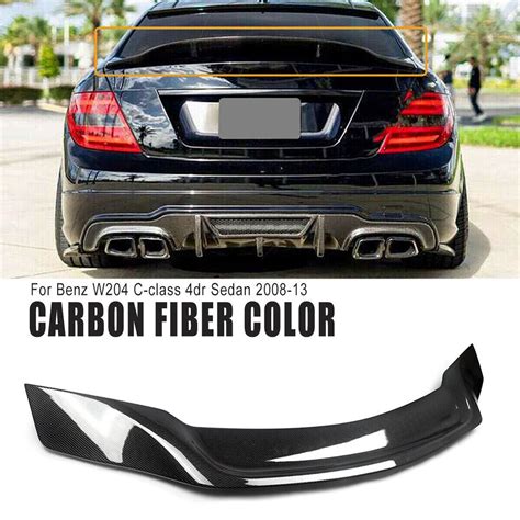 FOR 08 14 MERCEDES BENZ W204 C250 C300 RT STYLE DUCKBILL TRUNK SPOILER