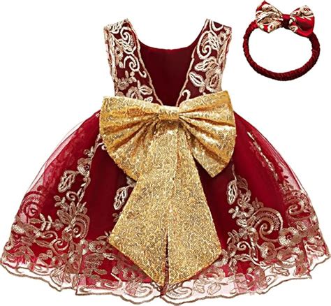 Fymnsi Baby M Dchen Geburtstag Partykleid Taufkleid R Ckenfrei