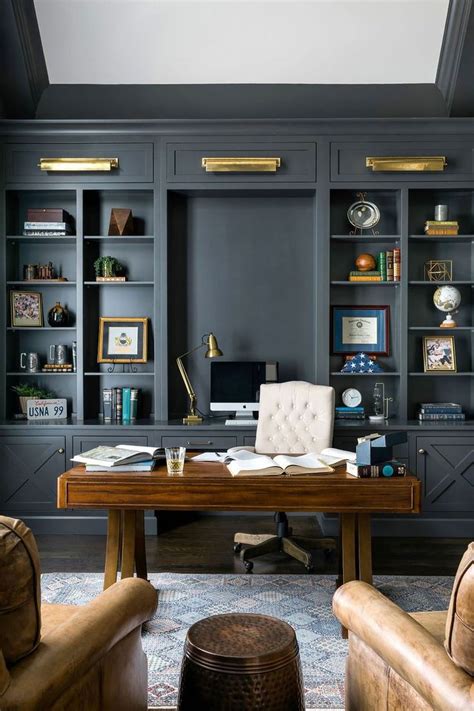 Dark Academia Meets Modern — Ghd Modern Home Offices Transitional