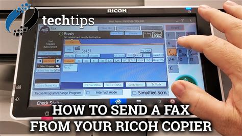 How To Send A Fax From Your Ricoh Copier Office Systems Tech Tips