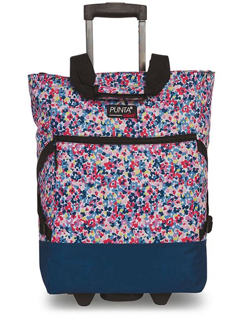 Torba Na Kółkach Na Zakupy Punta Wheel Print Multi Coloured Navy