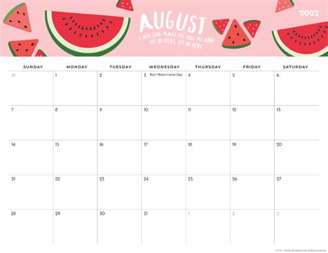 Imoms Printable Calendar