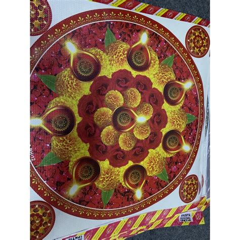 Sparkle Rangoli Sticker Kolam 1pc 20cm X 20cm Shopee Malaysia