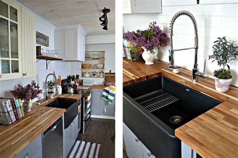 What Color Sink Goes With Butcher Block At Kathleen Whitaker Blog