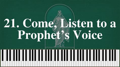 Come Listen To A Prophets Voice Piano Instrumental Lds Hymns With