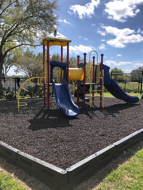 Natural Black (Unpainted) Playground Rubber Mulch in Florida | Shredded ...