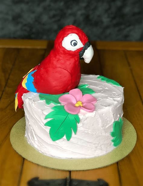 Parrot Birthday Cake Ideas Images Pictures