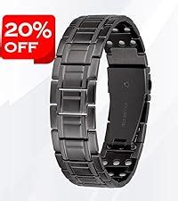 Jeracol Magnetic Bracelet Men Titanium Steel Magnet Bracelets For Men