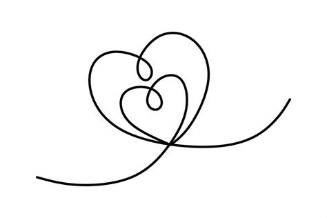 Double Heart Clip Art Black And White