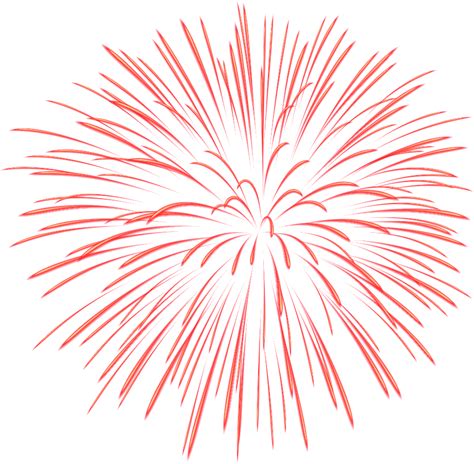 Download High Quality Fireworks Clipart Red Transparent Png Images