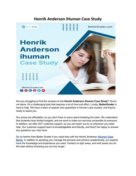 Ppt Henrik Anderson Ihuman Case Study Powerpoint Presentation Free