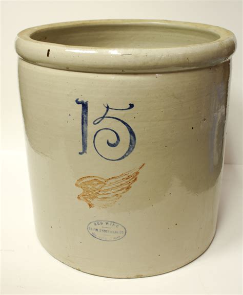 Bargain John S Antiques Red Wing Stoneware Gallon Crock Bargain