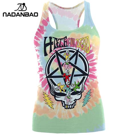 Buy NADANBAO Girl Fashion Tank Top Ouija Skeleton Skull Print Clothing