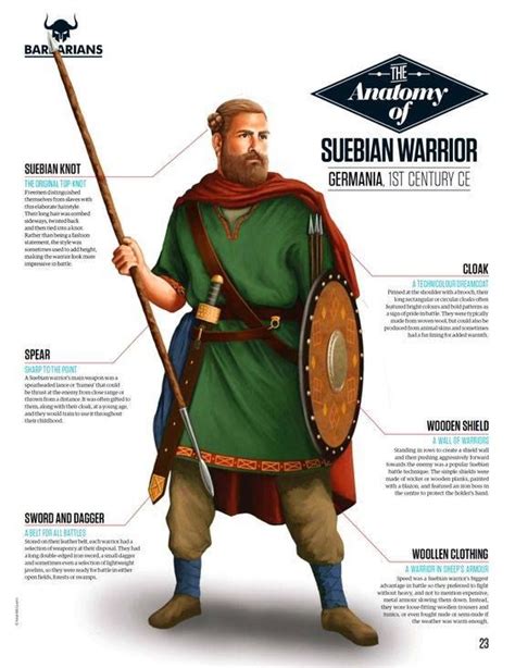 Suebian Germanic Tribes Ancient Warfare Warrior