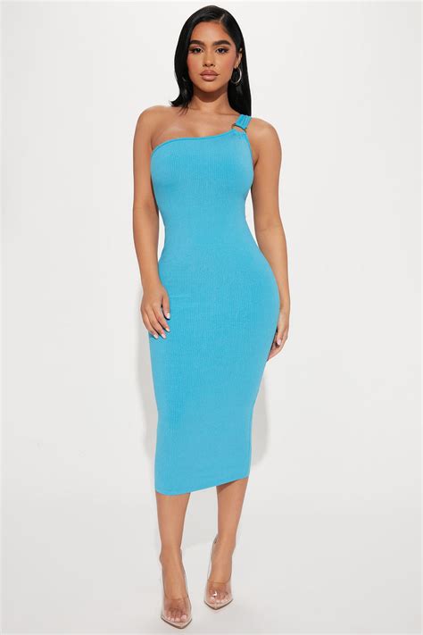 Emma Snatched Midi Dress - Aqua | Fashion Nova, Dresses | Fashion Nova